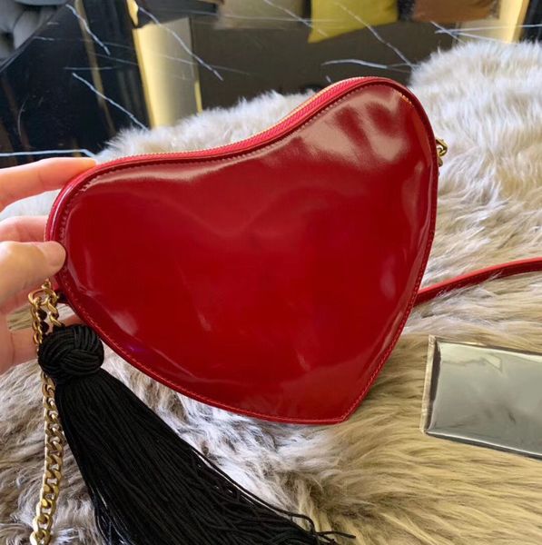 

Designer Luxury Handbags Purses Women Brand Chain Shoulder Bags Top Quality New Heart Crossbody Bags Gift with Box