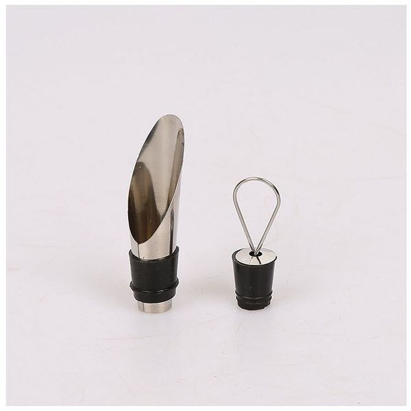 

wine ser pourers stainless steel wine funnel bottle pourer dumping ser plug storage sealed plug cap bar tools tc190601