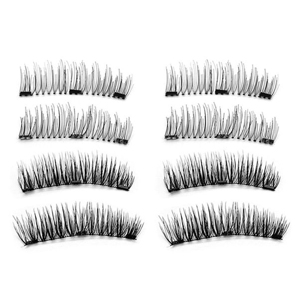 

lashes makeup tools magnetic eyelashes magnets handmade 3d natural false eyelashes for extension with tweezer gift box mirror