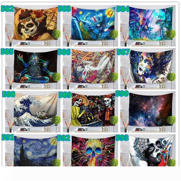 

customized 500 designs 150*130cm polyester tapestry mandala beach towels hippie throw yoga mat towel indian wall hanging no 450-921 fce