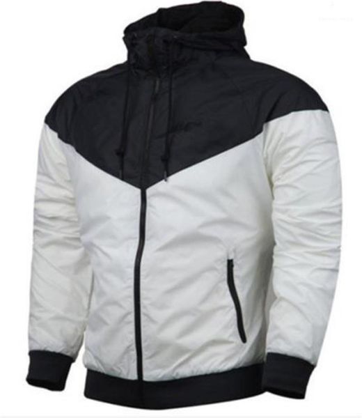 

спортивные куртки открытый панельный спорт фитнес мужские пальто с длинным рукавом повседневные мужские толстовки с молнией контрастного цве, Black