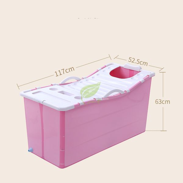 

foldable bath barrel body home spa bathtub child bath bucket plastic environmental insulation with cover