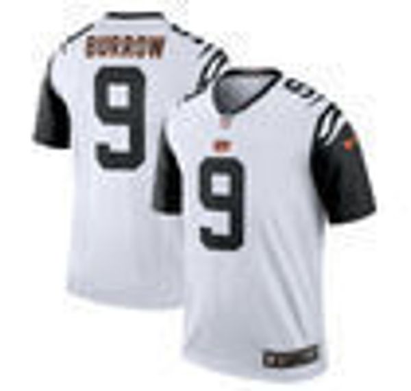 

joe burrow #9 white 2020 new color rush legend jersey, Gray