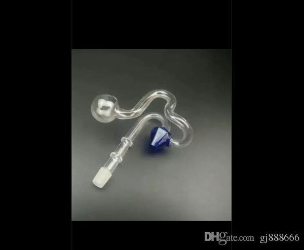 Accessori per bong in vetro con bruciatore diamantato ﾠ, pipe in vetro colorate mini multi-colori Hand Pipes Best Spoon glas