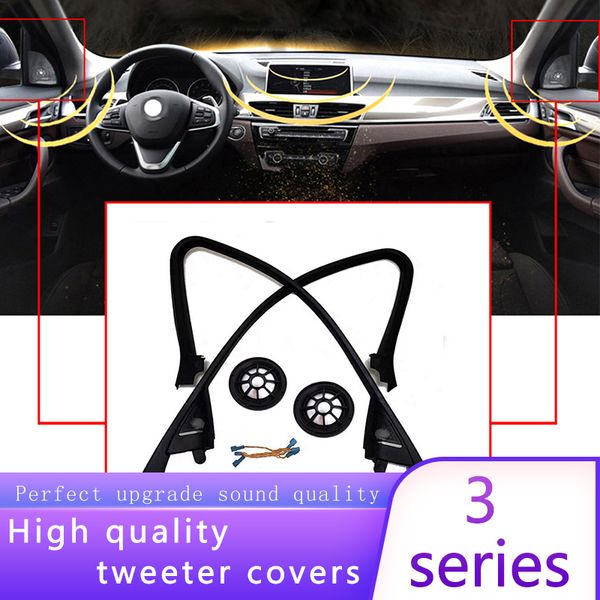 

tweeter covers for 3 series f30 loudspeaker audio trumpet head treble speaker with all panel trim abs materia car
