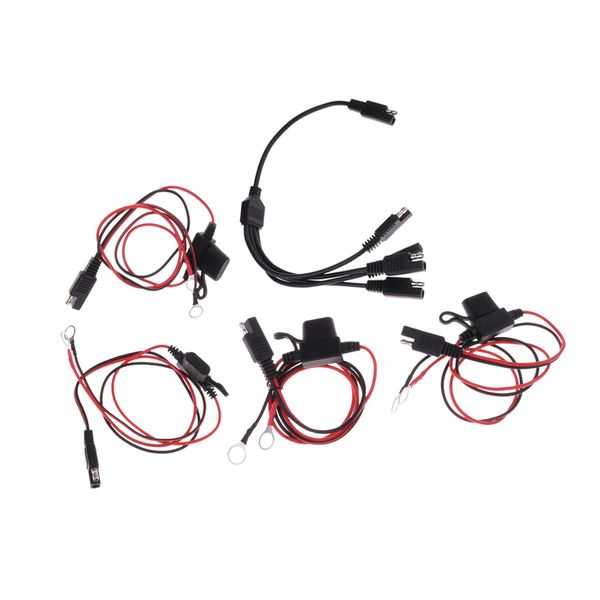 

sae 2 pin quick connect disconnect plugs with 1 to 4 sae power cable adapter