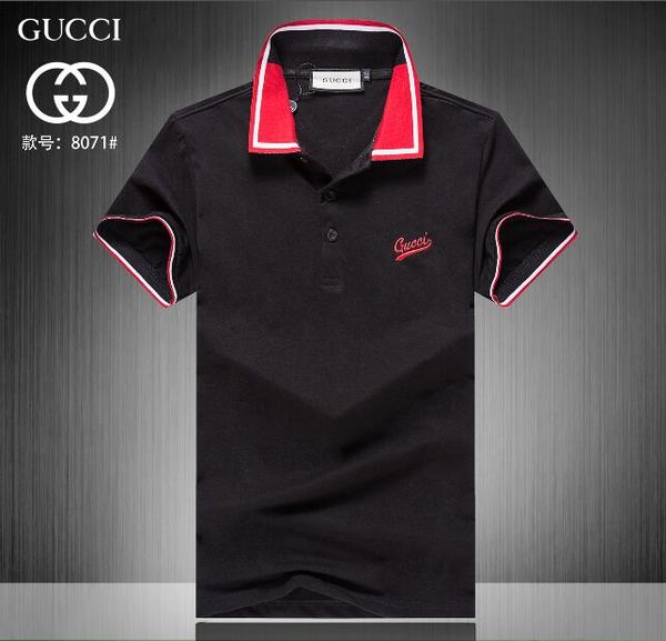 

Черная футболка с круглым вырезом 20SS New Fashion Грудная вышивка Футболка Wolf Men с корот