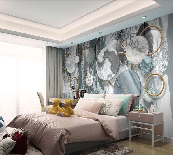 

фотообои 3d скандинавский современный минималистский чернильный камень узор сплошная геометрия настенная роспись столовая гостиная диван тел