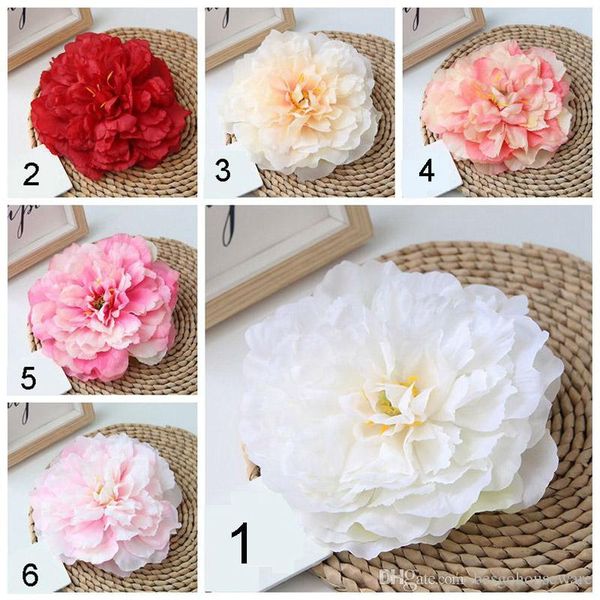 

16cm artificial flowers large peony flower head 10 colors high-grade simulation fake flower party wedding home decoration supplies bh1774 cy