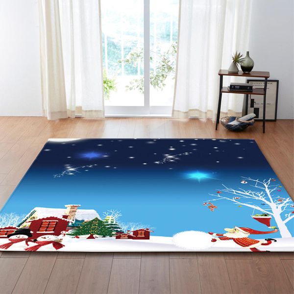 

christmas ornaments door mat santa claus anti-slip outdoor carpet area rug for livingroom bedroom home decoration xmas