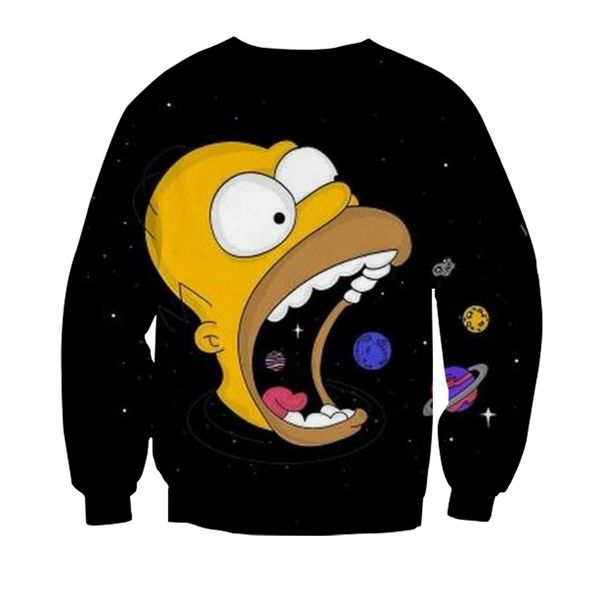 

3d sweatshirt men joker design printed men/women streetwear spring autumn teens hoodie mens hip hop, Black