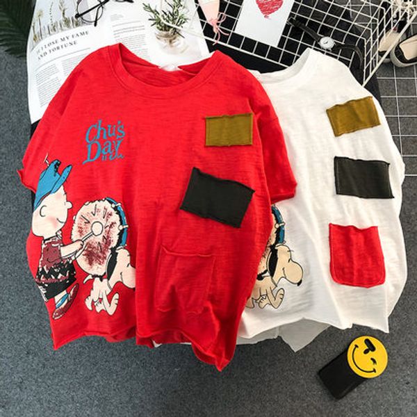 

tri-color selling 20190322 half-sleeve summer printed large cartoon size t-shirt suit ipkqg, Black