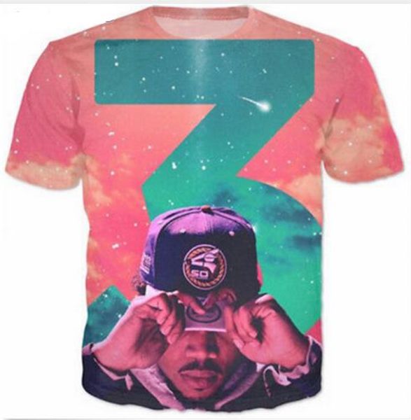 

summer style men/women short sleeve t-shirt the rapper 3d digital print t-shirts for tees shirts loose casual tees r03, White;black