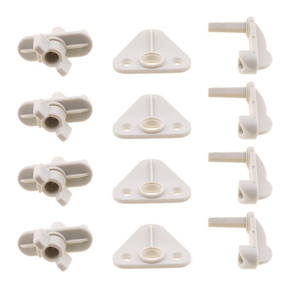 

4pcs marine pontoon boat gate latch - white