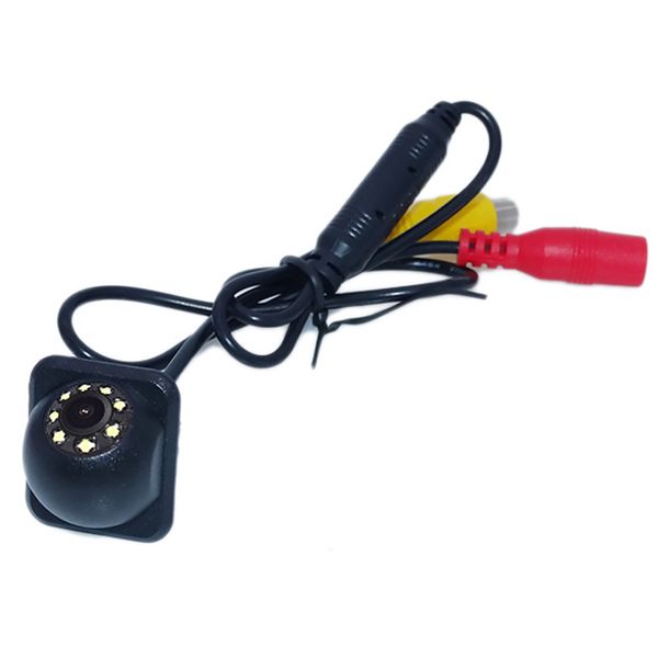 

car camera universal 170 degrees side rear view hd easy install reverse waterproof parking intuitive monitor night vision 8 led