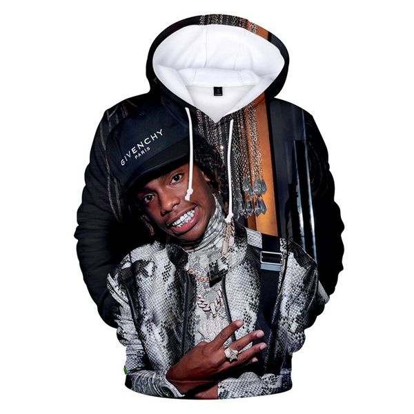 

ynw melly 3d print мужские толстовки модельер весна осень с длинным рукавом пара шею экипажа мужские толстовки, Black