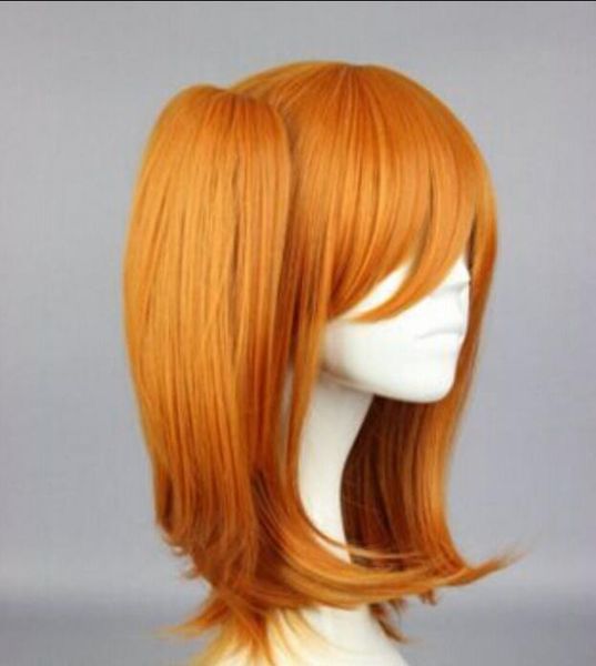 Wig 1109 Cosplay Wig Short Orange Synthetic Hair New Fashion