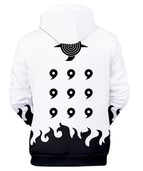 

men clothes naruto print designer mens hoodies loose fashion contrast color hoodies pullover long sleeve casual hoodies, Black