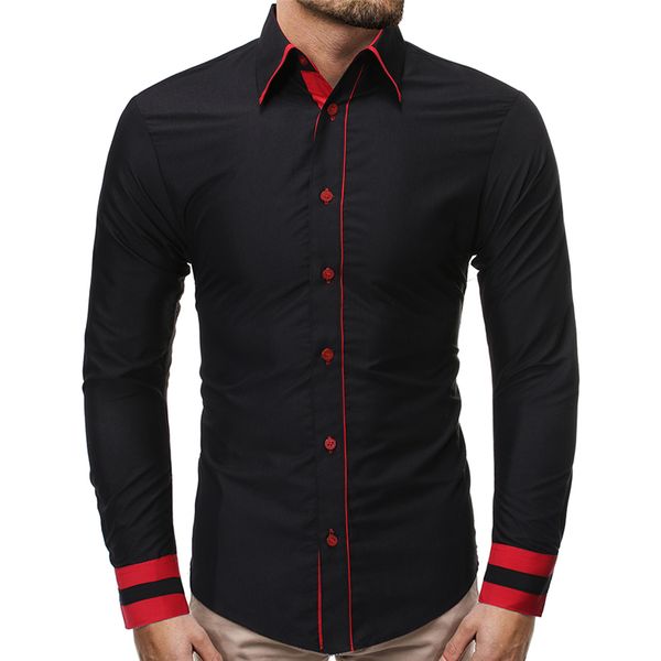 

мужские дизайнерские полосатые повседневный отворотом neck однобортный мужской tshirts контраст цвет straight homme одежда, White;black