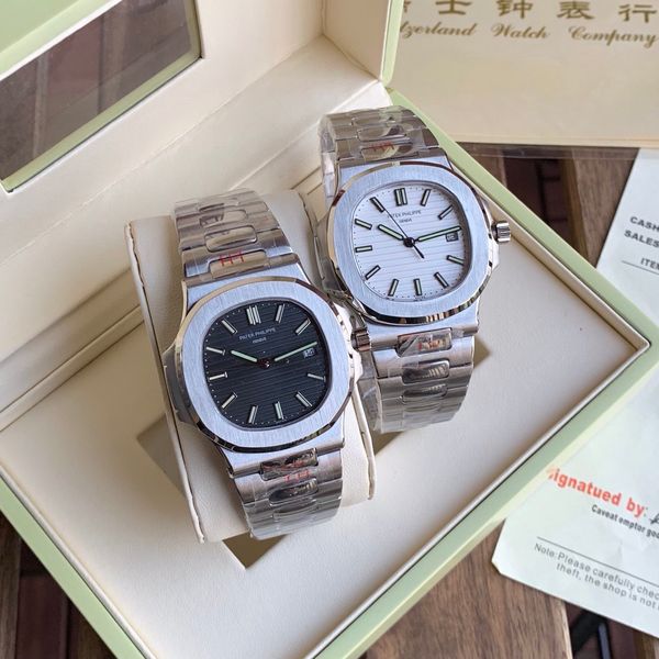 

luxury automatic watches 324 automatic movement f factory 41mm 10mm thickness 316 steel case 100m waterproof for man gift, White