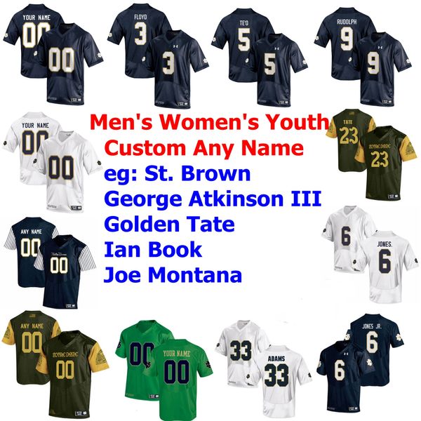notre dame stitched football jersey