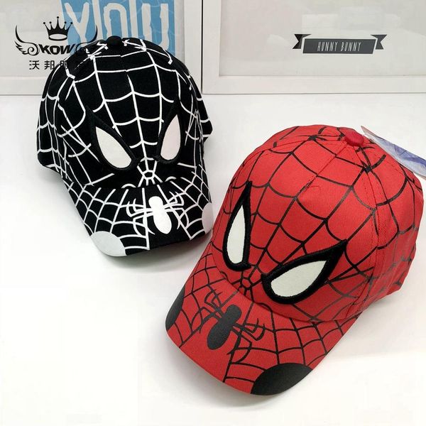 

модные детские летние шашлыки spider-man мультфильм шляпы для детей детские открытые бейсболки оптом, Yellow