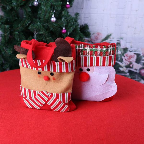 

santa/elk christmas gift candy bag non-woven handbag ornaments christmas decoration for home xmas kids gifts new year's products