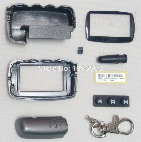 

logo a9 case keychain for two way car alarm system twage starline a9/a6/a8/a4 2-way lcd remote controller key fob chain