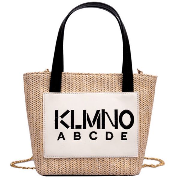 

summer fashion new straw women's bag trend single shoulder slung portable small bag