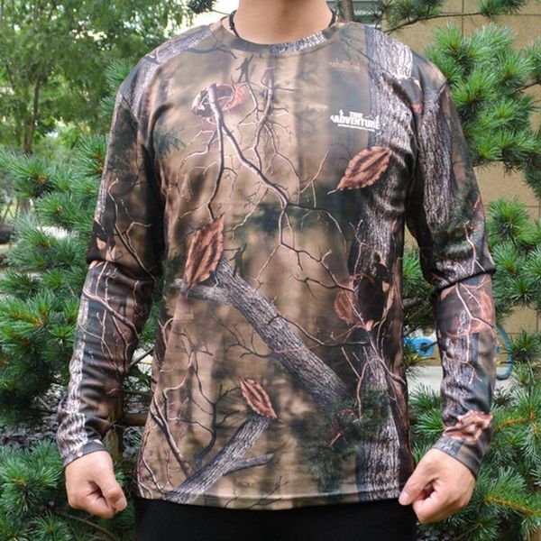 

jungle camouflage t-shirt t-shirt quick-drying long sleeve birdwatching fishing cloth bionic camo ghillie cloth