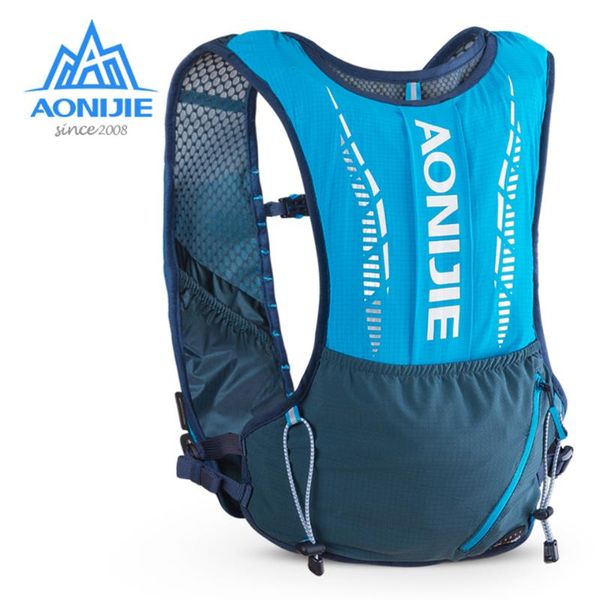 

aonijie 5l lightweight ultra vest hydration backpack pack bag soft water bladder flask hiking trail running marathon race