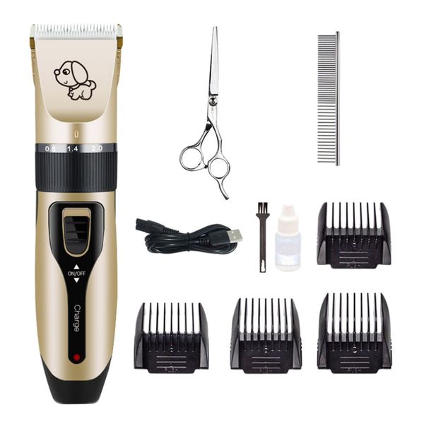 

portable dog hair trimmer kit adjustable pet animal electric shaver
