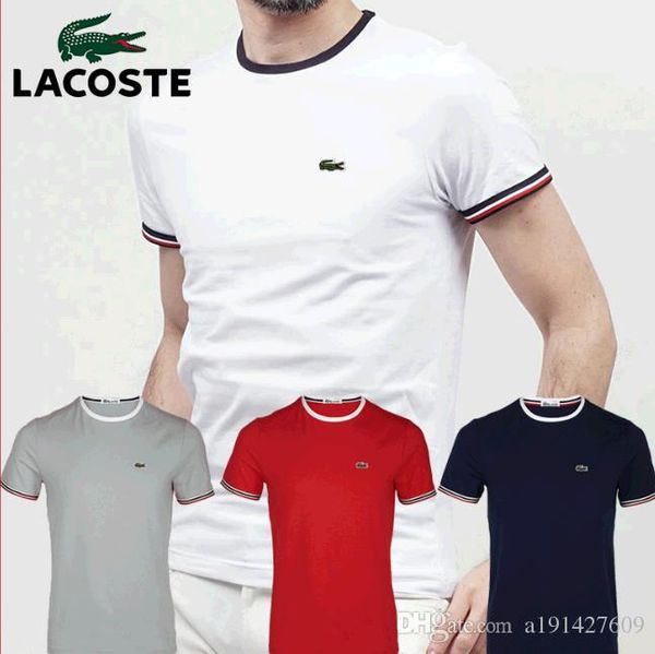 

La co te men brand crocodile embroidery pring and autumn new lapel polot hirt men long leeved ca ual t hirt women t hirt