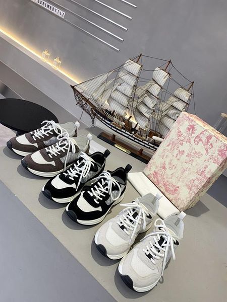 

platform men women casual designer shoes black golden triple sole cushion velvet trainers genuine leather luxury sneakers, Black;red