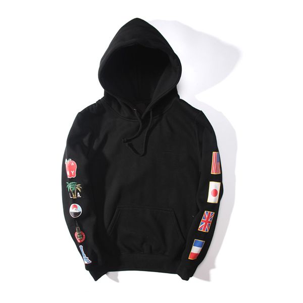

luxury hoodie с буквенным mens печатного престижной толстовка тавро перемычка для женщин 19122611x, Black