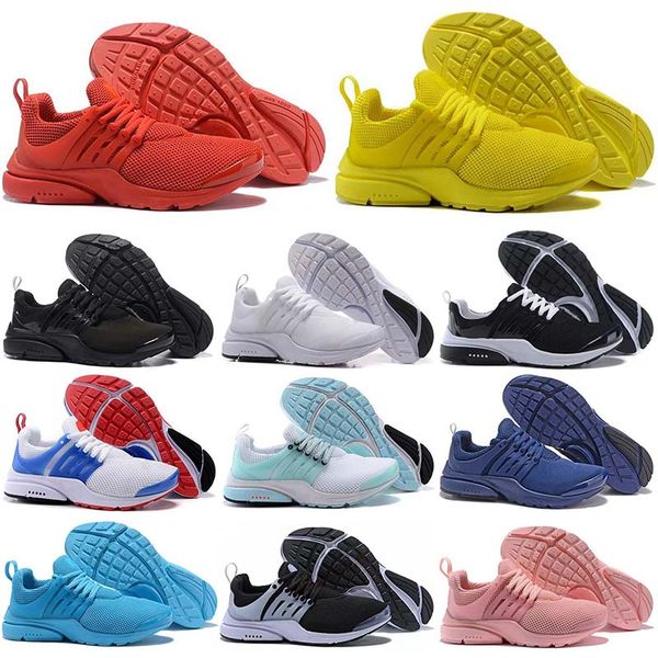 

mens designer trainers presto br qs ultra 5 red yellow brand womens classic prestos triple-s white all black sports tennis shoes