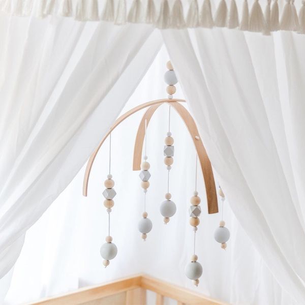 

Скрежет Mobile игрушки Деревянные бусины шпаргалки игрушка для Новорожденных Ветер