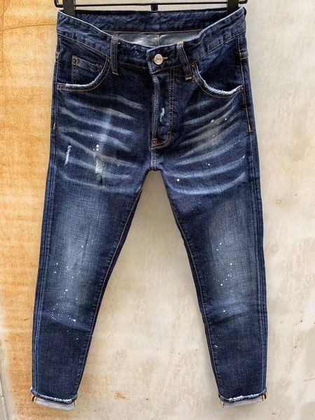 

mens denim jeans fashion italy men s jeans true slim washed classic zipper decorated urban casual pants, Blue