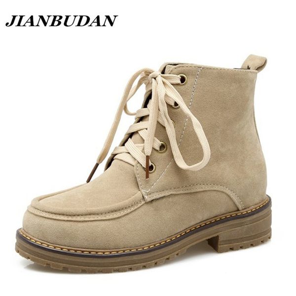 

jianbudan 2018 autumn boots boots female casual low-price brand winter anti-slip velvet snow, Black