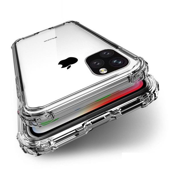 

1.5mm armor clear shockproof phone case for iphone 11 pro max 7 8 plus x xr xs bumper transparent soft tpu cover