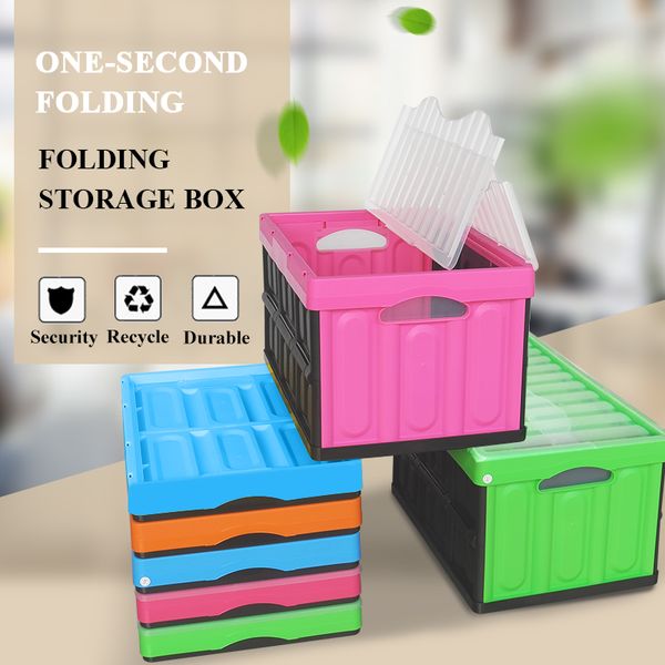 

plastic pp office desk organizer laundry large foldable storage containers baskets and bins packaging box for toys with cover