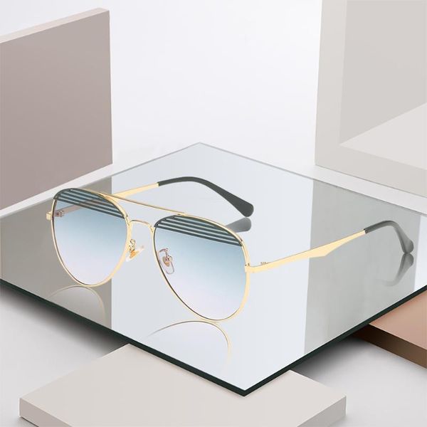 

2020 new arrival women sunglasses fashion ocean piece stripe mirror sunglasses pilot driving sun glasses uv400 eyeglasses pl1188, White;black