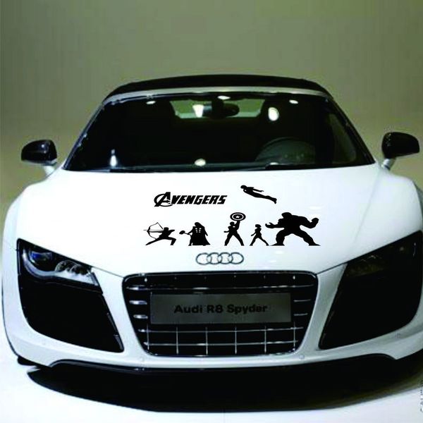 

23 * 40см мстители marvel hero отражательный декоративный автомобиль отличительные знаки железный человек hulk thor сша капитан автомобилей