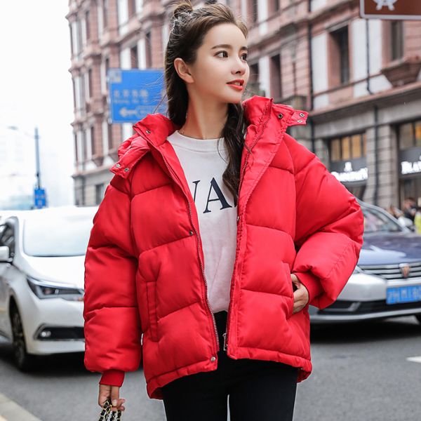 

fv9983 2019 new autumn winter women fashion casual warm jacket female coats woman parka womens winter coat, Black