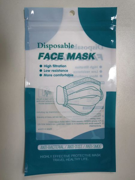 

В наличии бесплатная доставка упаковка защитная сумка OPP молния мешки замок сумки для одноразовой маски для лица KN95 маски пустые розничные Бо