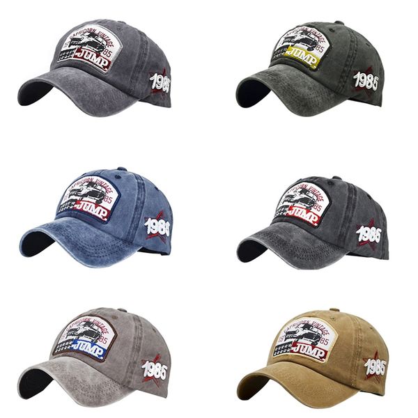 

european and american tennis cap embroidery letters cowboy hat headdress outdoor sportswear adjustable rear cap, Black;white