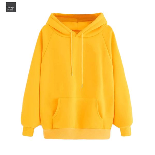 

женщины желтый hoodie осень с длинным рукавом толстовка regular кулиской карман с капюшоном сплошной цвет вскользь перевозка груза пуловер j, Black