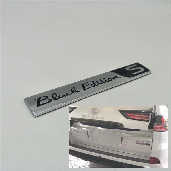 

for lexus lx570 accessories 2008-2019 car rear trunk special black edition kuro s emblem badge logo sticker