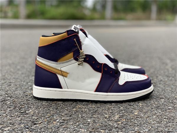 

new men 1s basketball shoes 1 sb defiant 1 purple yellow designer luxury trainers athletic shoes sports sneakers with box