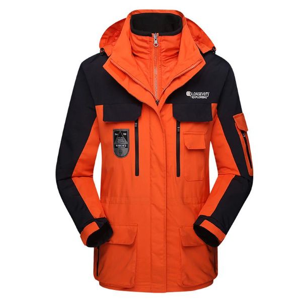 

2019 fashion autumn winter slim casual men women couple waterproof hoodie hat detachable breathable sport outdoor coat z87, Tan;black